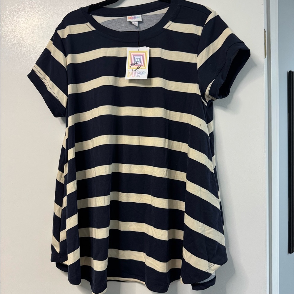 Striped Women’s Shirt in Navy and Cream